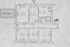 Комната 12 м² в 5-к., 1/5 эт.